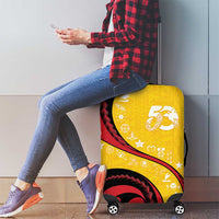 Papua New Guinea Independence Luggage Cover Special Style Yellow Version LT05 - Polynesian Pride