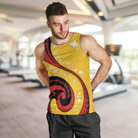 Papua New Guinea Independence Men Tank Top Special Style Yellow Version LT05 Yellow - Polynesian Pride