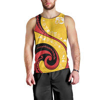 Papua New Guinea Independence Men Tank Top Special Style Yellow Version LT05 - Polynesian Pride