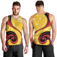 Papua New Guinea 50th Independence Anniversary Men Tank Top Special Style Yellow Version - Polynesian Pride