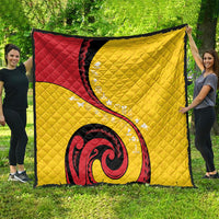 Papua New Guinea Independence Quilt Special Style Yellow Version LT05 - Polynesian Pride