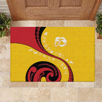 Papua New Guinea Independence Rubber Doormat Special Style Yellow Version LT05 Yellow - Polynesian Pride