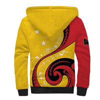 Papua New Guinea Independence Sherpa Hoodie Special Style Yellow Version LT05 - Polynesian Pride