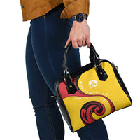 Papua New Guinea Independence Shoulder Handbag Special Style Yellow Version LT05 - Polynesian Pride