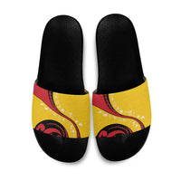 Papua New Guinea Independence Slide Sandals Special Style Yellow Version LT05 Yellow - Polynesian Pride
