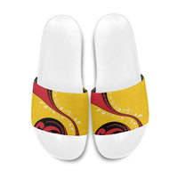 Papua New Guinea Independence Slide Sandals Special Style Yellow Version LT05 - Polynesian Pride