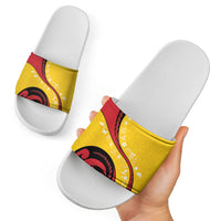 Papua New Guinea Independence Slide Sandals Special Style Yellow Version LT05 - Polynesian Pride
