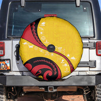 Papua New Guinea Independence Spare Tire Cover Special Style Yellow Version LT05 Yellow - Polynesian Pride