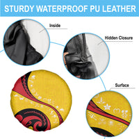 Papua New Guinea Independence Spare Tire Cover Special Style Yellow Version LT05 - Polynesian Pride