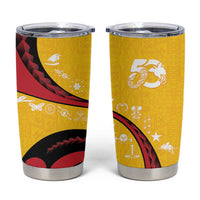 Papua New Guinea Independence Tumbler Cup Special Style Yellow Version LT05 Yellow - Polynesian Pride