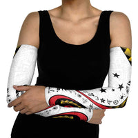 Papua New Guinea 50th Independence Anniversary Arm Sleeves Special Style White Version - Polynesian Pride