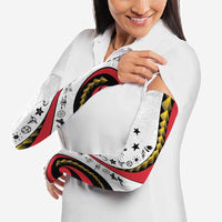 Papua New Guinea Independence Arm Sleeves Special Style White Version LT05 - Polynesian Pride