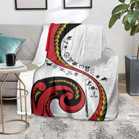 Papua New Guinea Independence Blanket Special Style White Version LT05 - Polynesian Pride