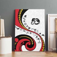 Papua New Guinea Independence Canvas Wall Art Special Style White Version LT05 - Polynesian Pride