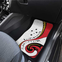 Papua New Guinea Independence Car Mats Special Style White Version LT05 - Polynesian Pride