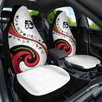 Papua New Guinea Independence Car Seat Cover Special Style White Version LT05 One Size White - Polynesian Pride