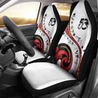 Papua New Guinea Independence Car Seat Cover Special Style White Version LT05 - Polynesian Pride
