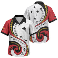 Papua New Guinea Independence Family Matching Tank Maxi Dress and Hawaiian Shirt Special Style White Version LT05 Son's Shirt White - Polynesian Pride