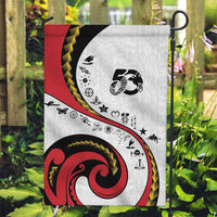 Papua New Guinea 50th Independence Anniversary Garden Flag Special Style White Version - Polynesian Pride