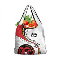Papua New Guinea Independence Grocery Bag Special Style White Version LT05 1-pack One Size White - Polynesian Pride