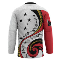Papua New Guinea Independence Hockey Jersey Special Style White Version LT05 - Polynesian Pride