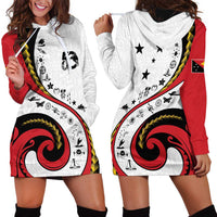 Papua New Guinea Independence Hoodie Dress Special Style White Version LT05 - Polynesian Pride