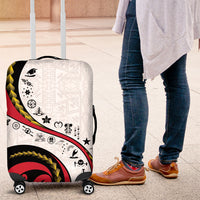 Papua New Guinea Independence Luggage Cover Special Style White Version LT05 White - Polynesian Pride