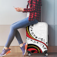 Papua New Guinea Independence Luggage Cover Special Style White Version LT05 - Polynesian Pride