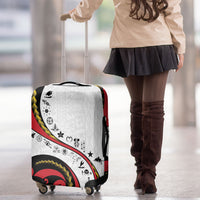 Papua New Guinea Independence Luggage Cover Special Style White Version LT05 - Polynesian Pride