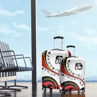 Papua New Guinea 50th Independence Anniversary Luggage Cover Special Style White Version - Polynesian Pride
