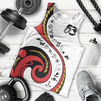 Papua New Guinea Independence Men Tank Top Special Style White Version LT05 - Polynesian Pride