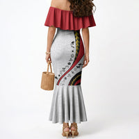 Papua New Guinea Independence Mermaid Dress Special Style White Version LT05 - Polynesian Pride