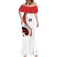 Papua New Guinea 50th Independence Anniversary Mermaid Dress Special Style White Version - Polynesian Pride