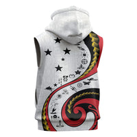 Papua New Guinea Independence Sleeveless Hoodie Special Style White Version LT05 - Polynesian Pride