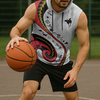 Papua New Guinea Independence Sleeveless Hoodie Special Style White Version LT05 - Polynesian Pride