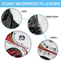 Papua New Guinea Independence Spare Tire Cover Special Style White Version LT05 - Polynesian Pride