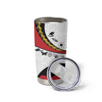 Papua New Guinea 50th Independence Anniversary Tumbler Cup Special Style White Version - Polynesian Pride