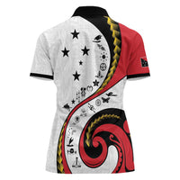 Papua New Guinea Independence Women Polo Shirt Special Style White Version LT05 - Polynesian Pride