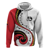 Papua New Guinea Independence Zip Hoodie Special Style White Version LT05 - Polynesian Pride
