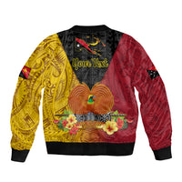 Personalized Papua New Guinea Independence Day Bomber Jacket Bird Of Paradise With Polynesian Pattern LT05 - Polynesian Pride