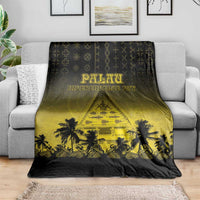 Palau Independence Day Blanket Palauan Tattoo Pattern - Polynesian Pride