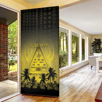 Palau Independence Day Door Cover Palauan Tattoo Pattern - Polynesian Pride