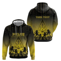 Personalised Palau Independence Day Hoodie Palauan Tattoo Pattern - Polynesian Pride