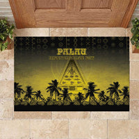 Palau Independence Day Rubber Doormat Palauan Tattoo Pattern - Polynesian Pride