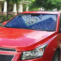 Toa Samoa Rugby Auto Sun Shade Samoan Pride With Tribal Pattern - Polynesian Pride
