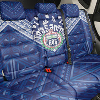 Toa Samoa Rugby Back Car Seat Cover Samoan Pride With Tribal Pattern - Polynesian Pride