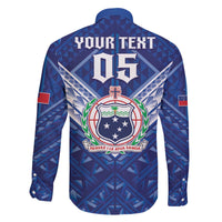 Toa Samoa Rugby Custom Family Matching Off The Shoulder Long Sleeve Dress and Hawaiian Shirt Samoan Pride With Tribal Pattern - Polynesian Pride