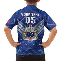Toa Samoa Rugby Custom Family Matching Summer Maxi Dress and Hawaiian Shirt Samoan Pride With Tribal Pattern - Polynesian Pride