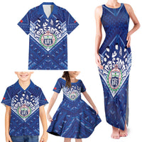 Toa Samoa Rugby Custom Family Matching Tank Maxi Dress and Hawaiian Shirt Samoan Pride With Tribal Pattern - Polynesian Pride
