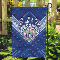 Toa Samoa Rugby Garden Flag Samoan Pride With Tribal Pattern - Polynesian Pride